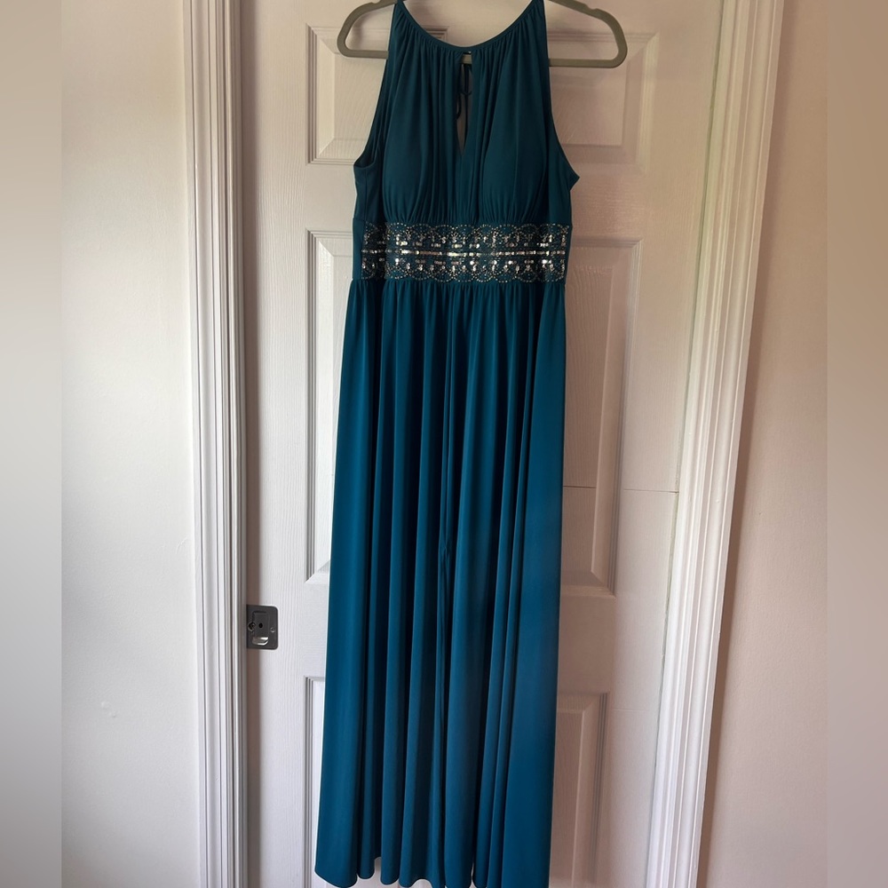 Agua blue formal dress